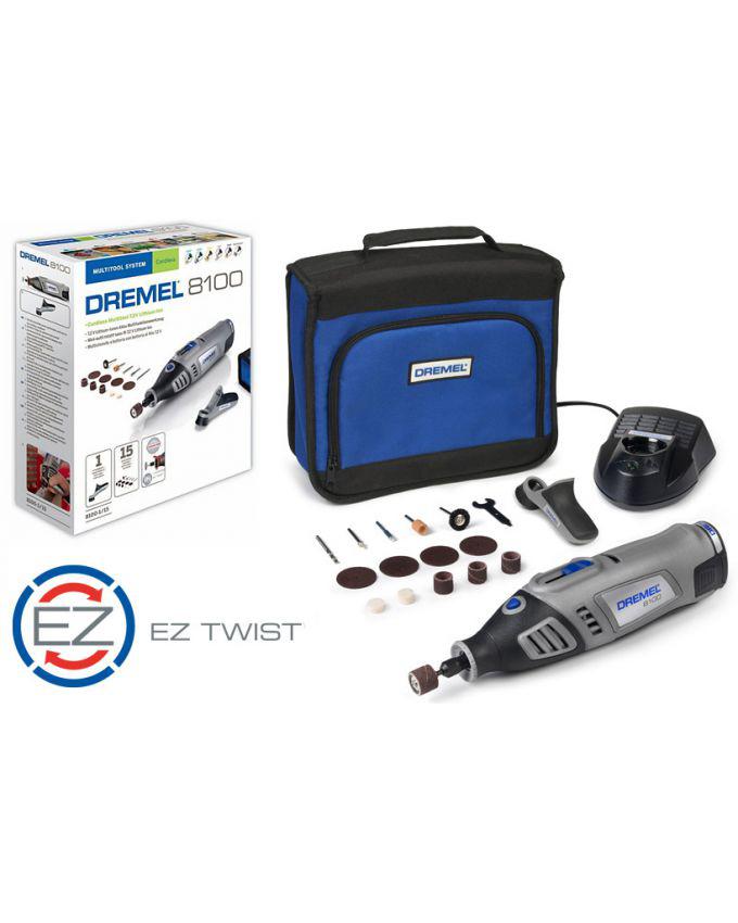 DREMEL® 8100 Cordless Mini Rotary Tool with 15 Accessories 8100-1//15 Cordless