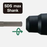 MULTI VOLT(36V) Cordless Rotary Hammer Capacity Concrete 40mm (1-9/16″)
Core Bit 105mm (4-1/8″)
Bit Shank SDS max